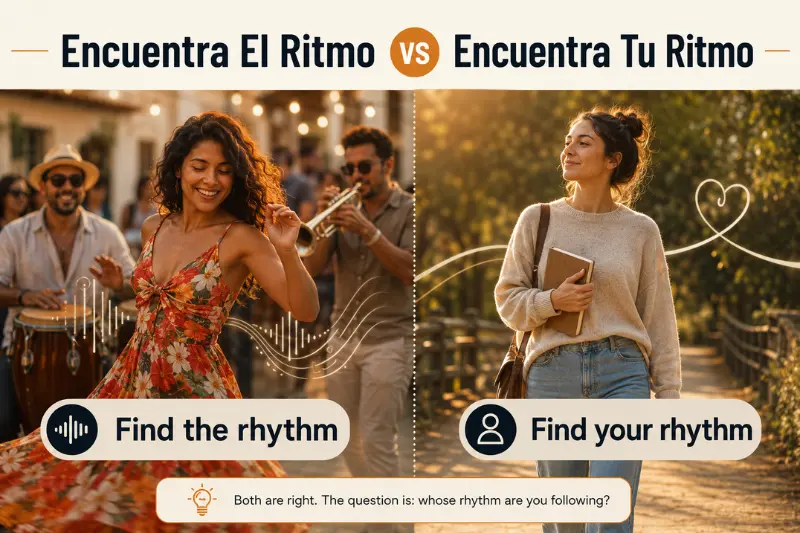 encuentra el ritmo vs encuentra tu ritmo
