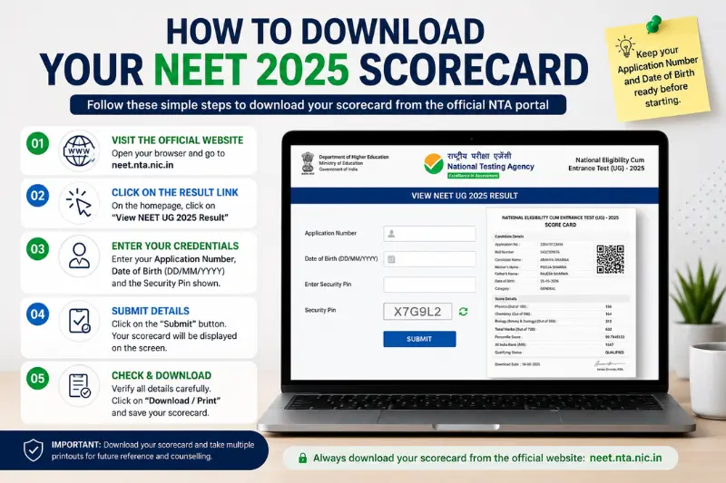 how to download your neet 2025 scorecard