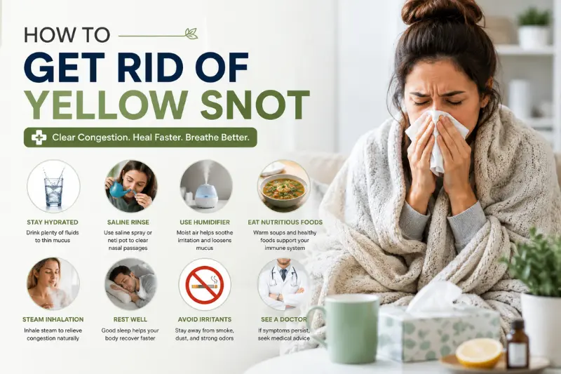 how to get rid of yellow snot evidence based remedies that actually work