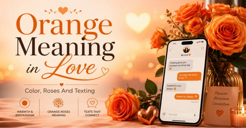 orange meaning in love color rosesa and texting