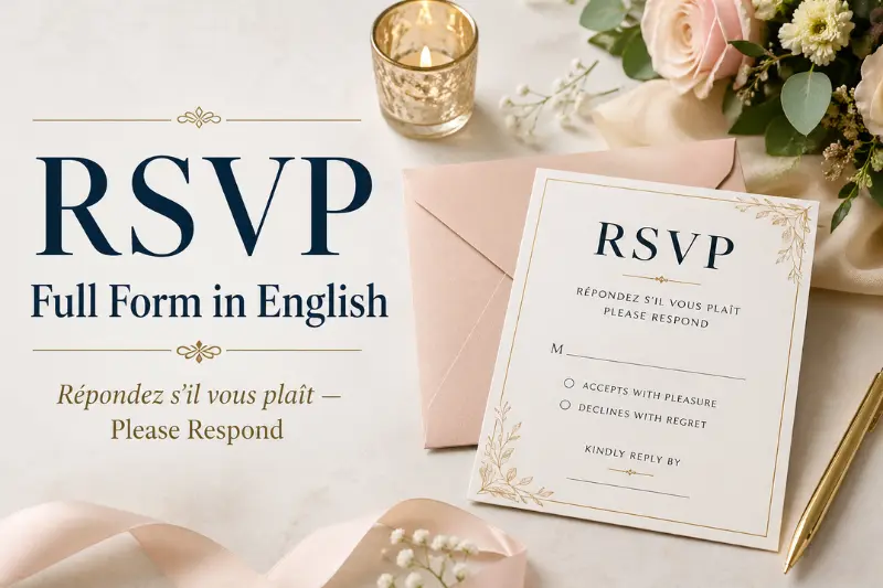 rsvp full Form in english