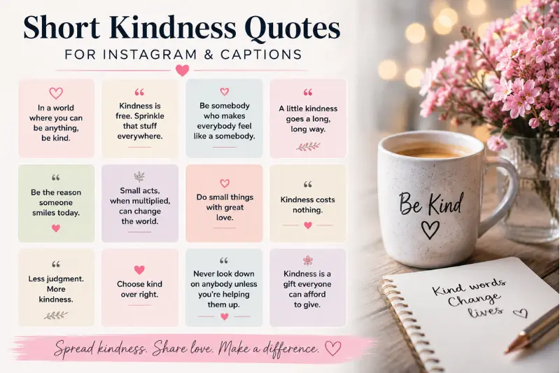 short kindness quotes for instagram and captions