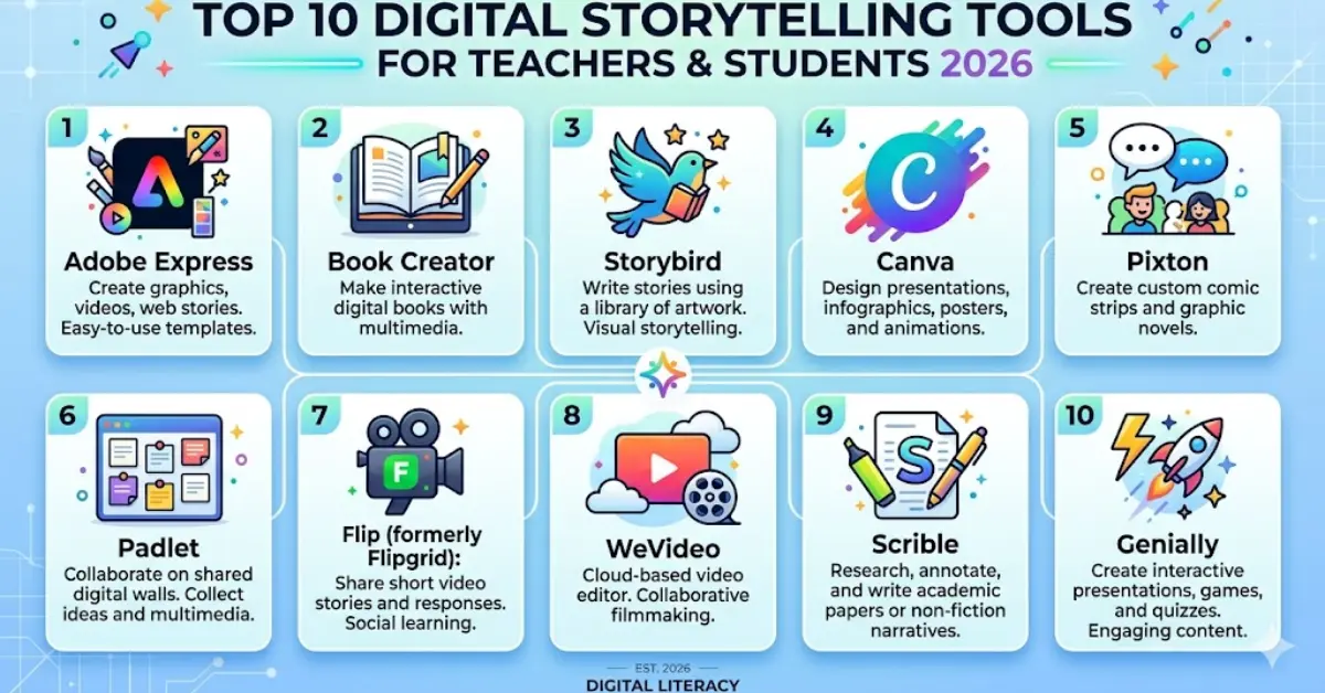 Top 10 Digital Storytelling Tools For Teachers Students 2026
