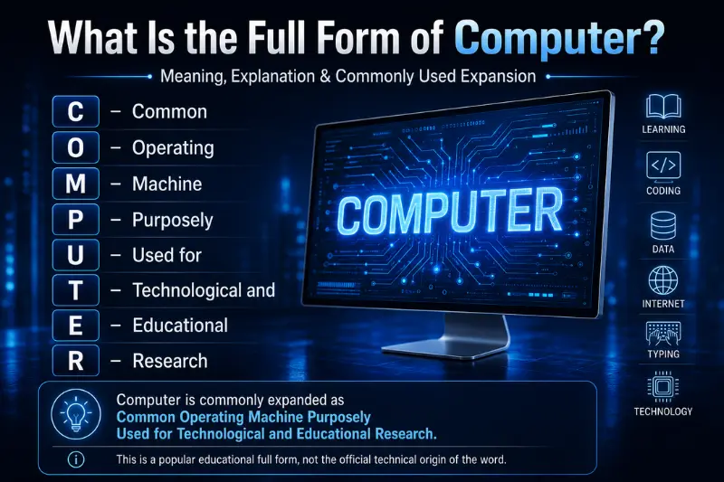 what is the full form of computer